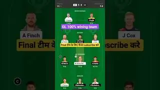 REN Vs SCO t20 match today #dream11prediction #dream11 #dream11team #worldcup2023