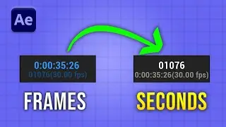 After Effects: Change Frames to Seconds (Beginner Friendly)