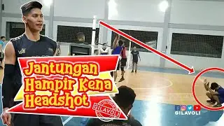 Spike Keras Hampir Headshot | Volleyball Training | VLOG GILA VOLI
