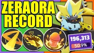My Highest Damage ever with ZERAORA playing it's Worst Moveset | Pokemon Unite