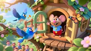 Hickory Dickory Dock Treehouse | Fun Clock & Animal Song for Kids | Nursery Rhymes & Kids Songs