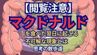 マクドを食べると便が臭くなる理由がヤバすぎた…【お腹の中の真実】
