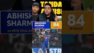 Abhishek sharma 84(35) 🔥| IND vs NZ | #teamindia #live #shortsvideo