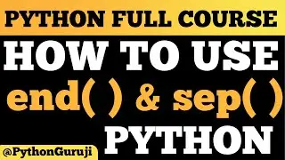 Mastering end and sep in Python's Print Statement