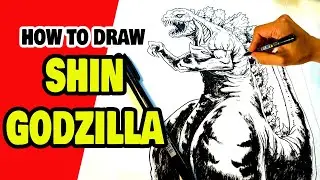 DRAWING the Scariest GODZILLA - Shin Godzilla