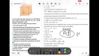 Exo 142 Orthogonalit&eacute; dans l'espace (Terminale sp&eacute; Maths)