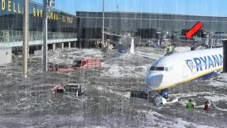 5 Minutes Ago, Chaos in Barcelona!! Massive Floods Submerge El Prat Airport in Barcelona