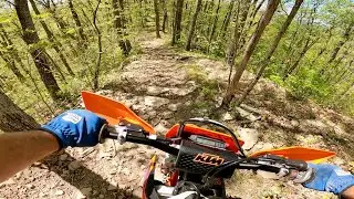 FIRST SINGLE TRACK & HILL CLIMB ON THE 24&rsquo; KTM 250xcw