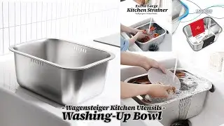 Wagensteiger SUS304 Premium Stainless Steel Dishpan / Multipurpose Dish Tub