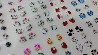 Unhas Lindas e Bem Decoradas Nail ART - Adesivos de Unhas Alemay e GViana Shopee Tik Tok Shop Nails