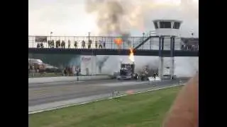 Crazy Jet truck at thompson raceway!!