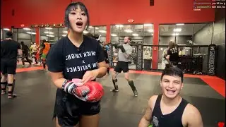 Sparring A Girl!! Muay Thai Chun Li Arc [26 01 28] mishamai twitch vod