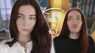 I went from brassy red to chocolate brown hair :) garnier olia 5.03 neutral brown