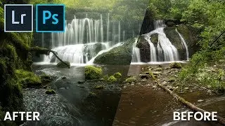 Enhancing a waterfall image with Lightroom & Photoshop CC | QE #61