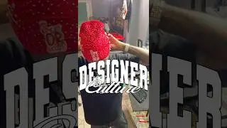 Part 2 Of The Red Custom Rhinestone Beanie  #custom #rhinestone #beanie #diy #shorts #fashion