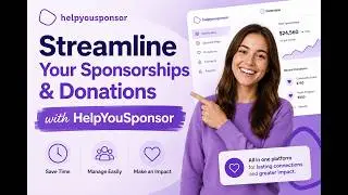 Streamline Your Sponsorships & Donations with HelpYouSponsor #nonprofit  #sponsorship  #donation