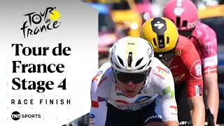 WHAT A BATTLE! 🚵&zwj;♂️ | Men's Tour de France Stage 4 Final KM's | TNT Sports Cycling