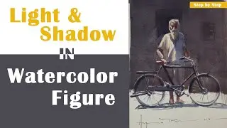 Master Light & Shadow in Watercolor Figures | Step-by-Step Tutorial for Beginners
