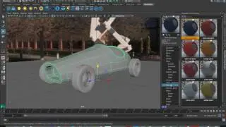 3D Basics in Maya - Applying Renderman Preset Materials