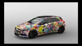 Gran Turismo sport - Stickerbomb A45 amg livery