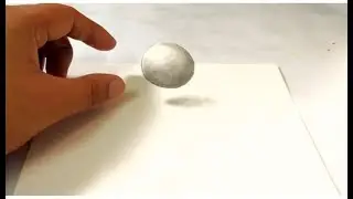 3d art easy trick | 3d art | 3d floating ball #shorts #trending #viral