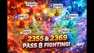 Pass 8 2355 vs 1900 | Fire vs Earth  | Rise of kingdoms