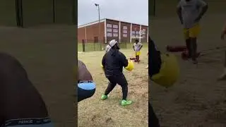 Hands and Hips Drills, Kameron Cody, Ladamion Guyton, Walter Mathis Jr,