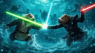 Star Wars Capybara Edition: Epic Laser Sword Battles! #capybara #cute #cuteanimals #ai #starwars
