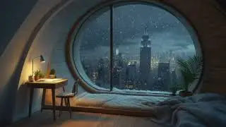 My Dream NYC apartment during the SNOW - Ambient NYC loop for relaxation.