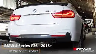 BMW 4 Series 440i F36 2015+ Remus Performance Exhaust (Test)