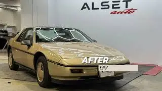This 1987 Pontiac Fiero Get a Showroom Shine with Ceramic Coating | Alset Auto