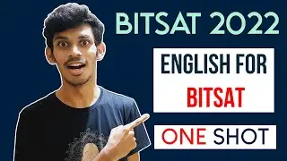 English for BITSAT | One Shot | BITSAT 2022