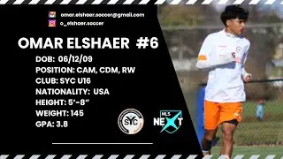 Omar Elshaer SYC mls next (2009) U16 24/25 fall highlights