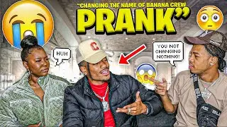 CHANGING THE NAME OF BANANA CREW PRANK ON AIRI & CHRIS