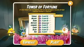 Tower of Fortune - Day 1 for Snowfall Hat Set - Angry Birds 2