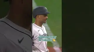 One to remember 🙌 Harry Ford collects his first big-league hit! #mlb #baseball #sports #mariners