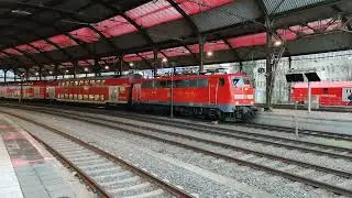 DB Regio BR 111 158 with the RE9 departing Aachen Hbf, DE 30.01.2023 [4K60]