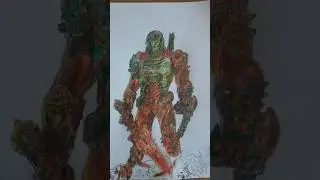 DoomSlayer drawing #doom #doomguy #doomslayer #drawing #games