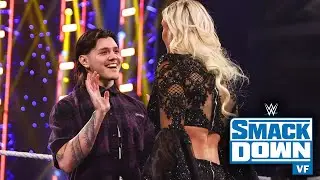 Dominik Mysterio recule devant une gifle de Charlotte Flair : SmackDown, 24 février 2023