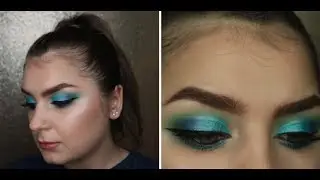 TURQUOISE CUT CREASE TUTORIAL | About Dea