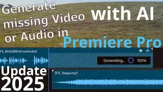 Generating Video and Audio in Premiere Pro with Generative Extend Tool