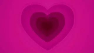 A Pink Heart Loop Video | Y2K Heart Background Overlay | Pink Heart Tunnel in Full HD