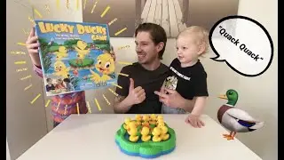TODDLERS REVIEW A BOARD GAME | Lucky Ducks