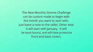 Gnome challenge/Etsyshop/lowincome/