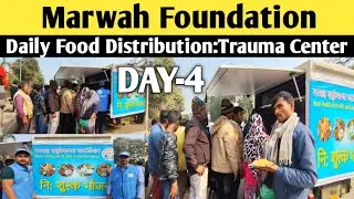 Day 4 | Marwah Foundation Food Distribution Outside Trauma Center