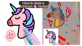 How to Draw a Unicorn Horse 🦄 | Easy Drawing for Kids/#unicorn, #kidsdrawing,@rmanime8530 