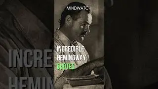 7 Incredible Hemingway Quotes #shorts #hemingway