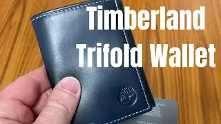 Timberland Leather Trifold Wallet with ID Window