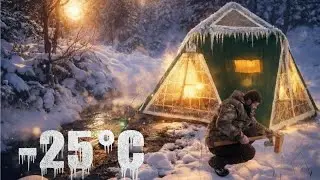 -25 DERECEDE  SOBALI ÇADIR KAMPI | -25 DEGREE TEMPERATURE TENT CAMPING WITH A STOVE