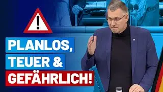 Planlos, teuer & gefährlich! - Dr. Michael Blos - AfD-Fraktion im Bundestag